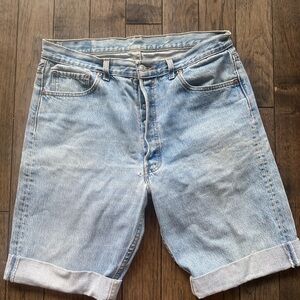 Levi's Light Blue Jean Shorts